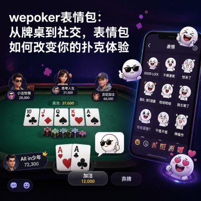 wepoker表情包:从牌桌到社交,表情包如何改变你的扑克体验