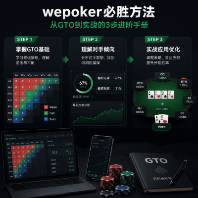 wepoker必胜方法:从GTO到实战的3步进阶手册