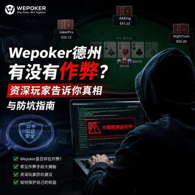 wepoker德州有没有作弊?资深玩家告诉你真相与防坑指南