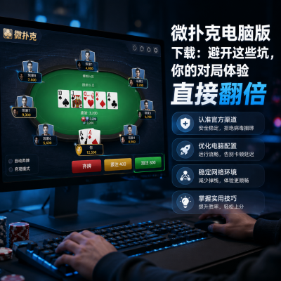 微扑克电脑版下载:避开这些坑,你的对局体验直接翻倍